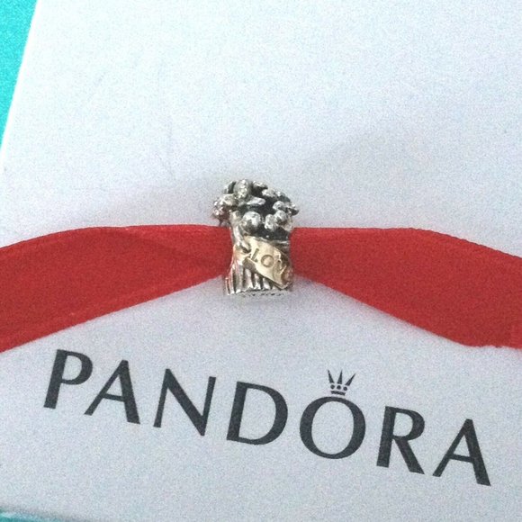 Pandora Jewelry - New Pandora Silver & Gold Love Bouquet Flower Basket Bead Charm 790441 w Box